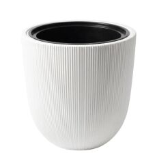 Omnipazar SO-PALM3 Palmiye Dekoratif Plastik Saksı İç Kovalı 30 LT NO: 3 Beyaz