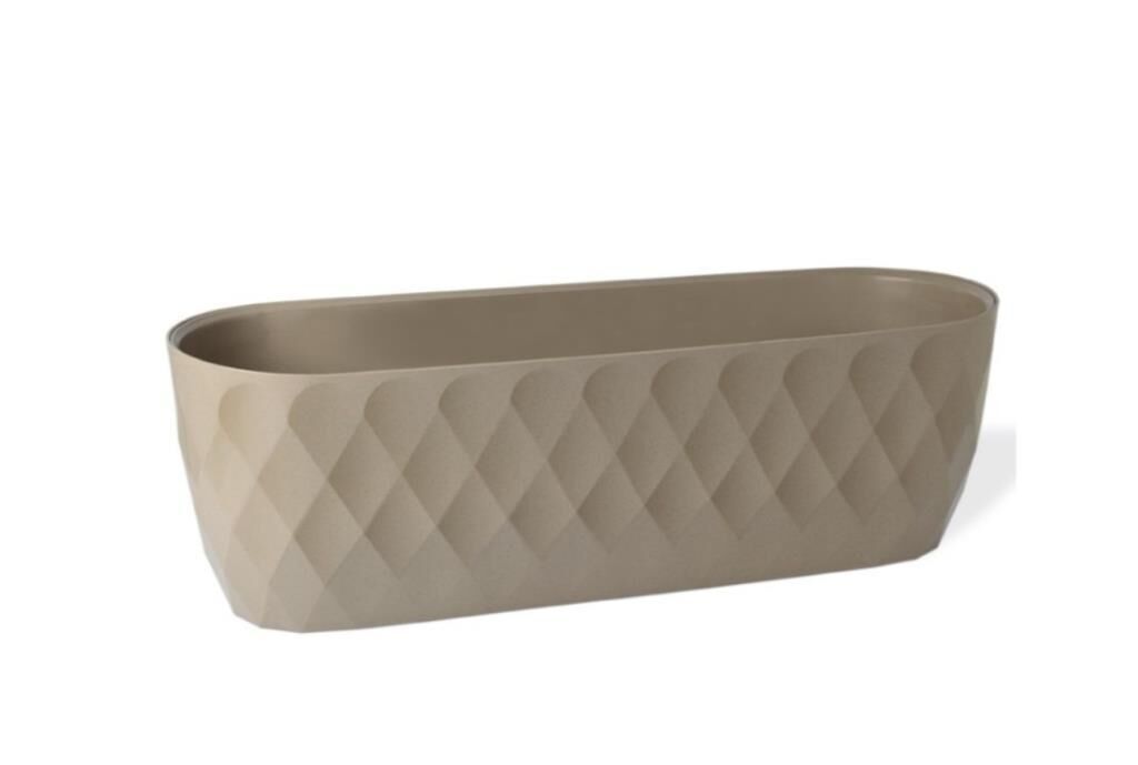 Omnipazar KRS-472 Dekoratif Yakamoz Balkon Saksı 6.5 Litre No 2 Krem