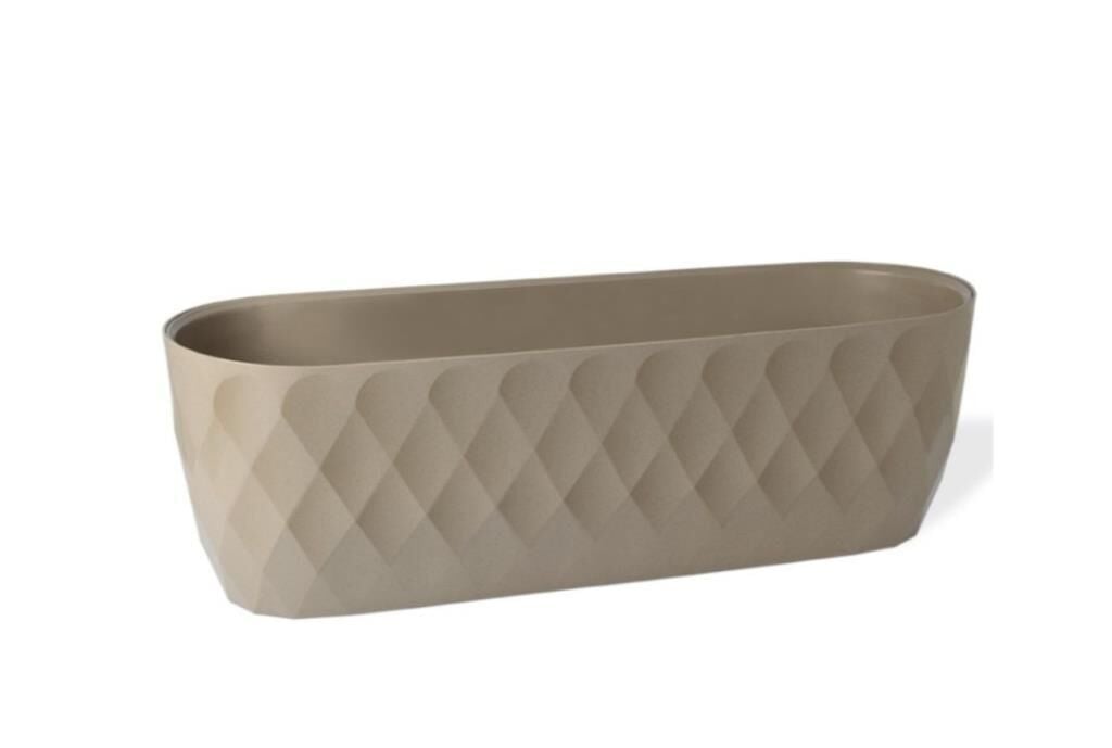 Omnipazar KRS-472 Dekoratif Yakamoz Balkon Saksı 6.5 Litre No 2 Krem