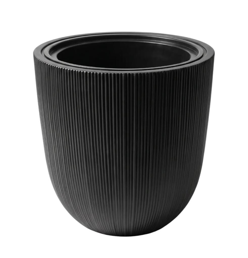 Omnipazar SO-PALM3 Palmiye Dekoratif Plastik Saksı İç Kovalı 30 LT NO: 3 Siyah