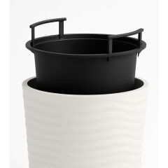 Omnipazar SO-KVT2 Kumsal Vazo Saksı Takımı 85 Litre Beyaz 3 Adet