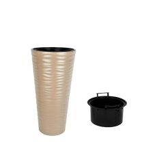 Omnipazar SO-KVT3 Kumsal Vazo Saksı Takımı 128 Litre Mocha 3 Adet