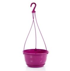 Omnipazar SO-SM03 Safir Makrome Askılı Balkon Saksı Takımı 6 litre No 3 Vişne (102)