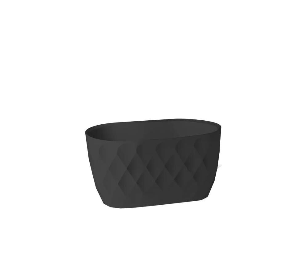 Omnipazar KRS-471 Dekoratif Yakamoz Balkon Saksı 3.5 Litre No 1 Antrasit (116)