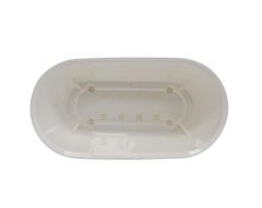 Omnipazar KRS-471 Dekoratif Yakamoz Balkon Saksı 3.5 Litre No 1 Beyaz