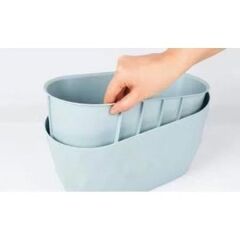 Omnipazar KRS-471 Dekoratif Yakamoz Balkon Saksı 3.5 Litre No 1 Beyaz