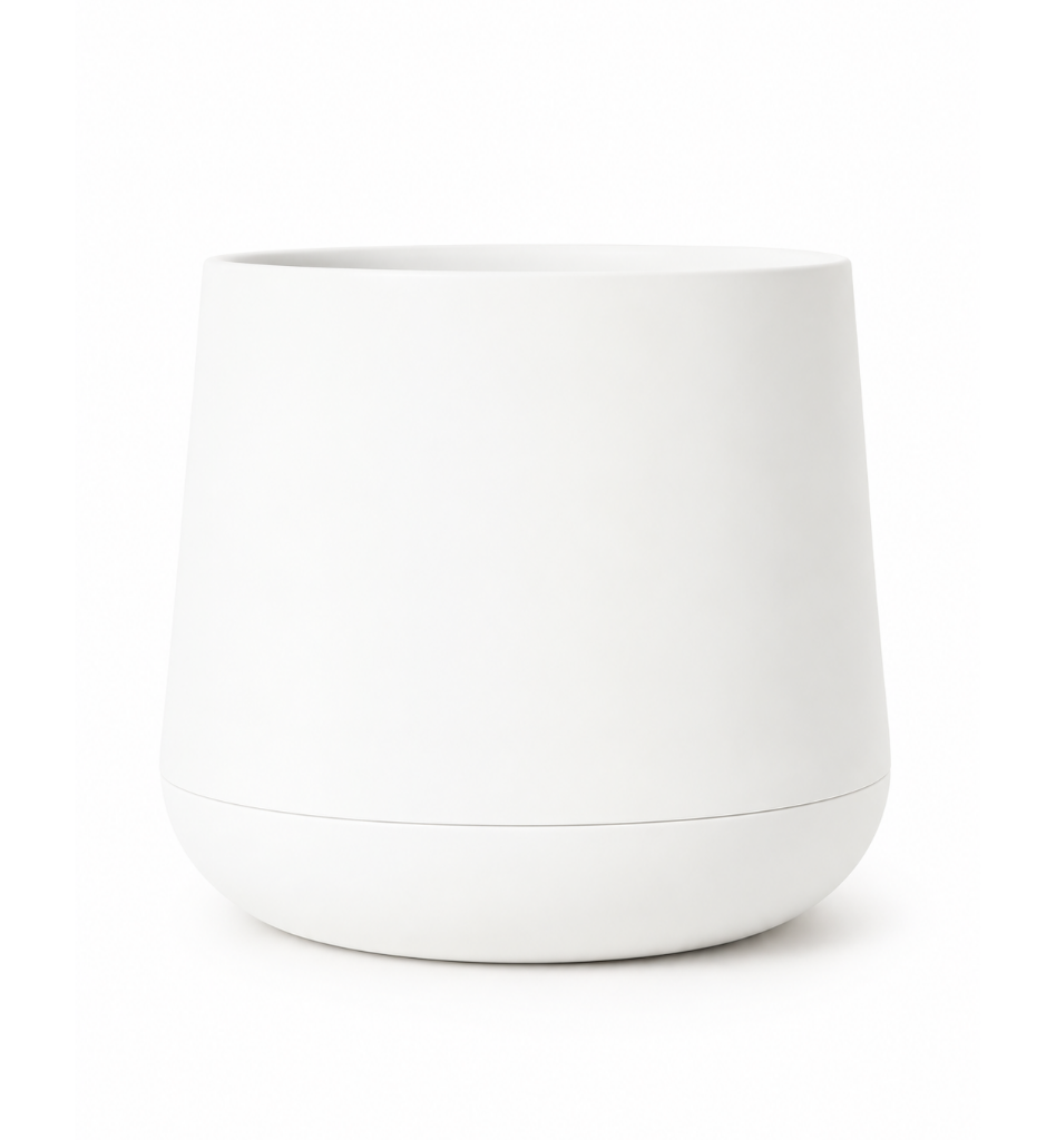 Omnipazar SO-ATL04 Atlas Dekoratif Plastik Modern Saksı 7 LT No: 4 Beyaz