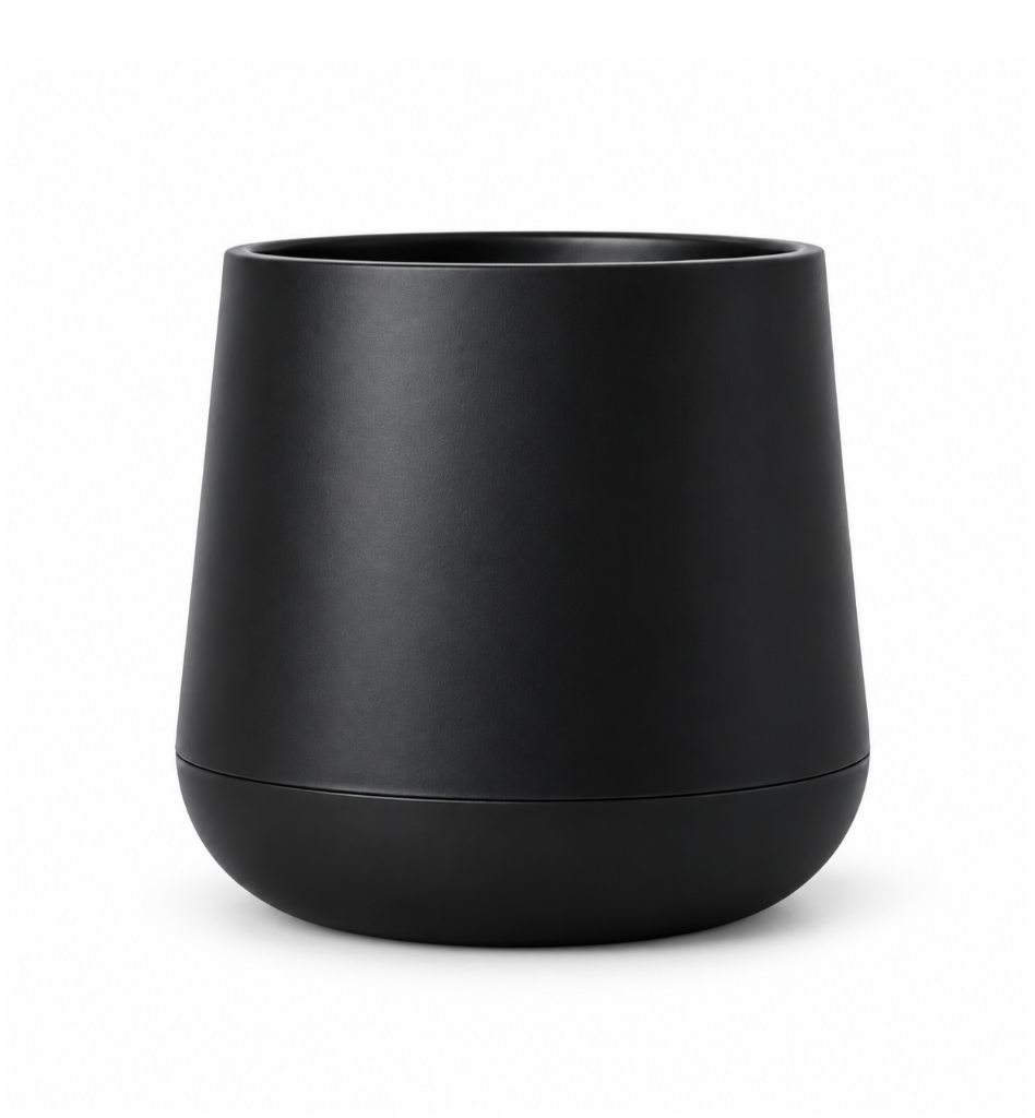 Omnipazar SO-ATL04 Atlas Dekoratif Plastik Modern Saksı 7 LT No: 4 Siyah