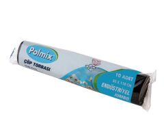 Omnipazar Polmix End. Pro Jumbo Çöp Poşeti 80x110cm 20 Rulo 200 Ad 10 Kg Siyah