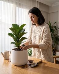 SO-ATL04 Atlas Dekoratif Plastik Modern Saksı 7 LT Beyaz 3 Adet