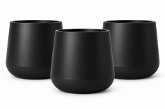 SO-ATL04 Atlas Dekoratif Plastik Modern Saksı 7 LT Siyah 3 Adet