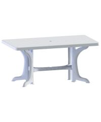 Omnipazar SY-2585 Beyaz Plastik Dikdörtgen Kapalı Masa 90x150 cm