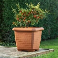 Omnipazar SO-HK03 Hisar Kare Tabaklı Saksı 25.5 litre No 3