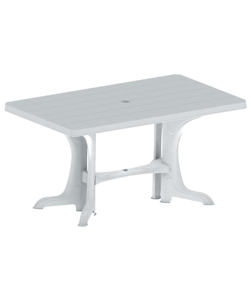 Omnipazar SY-2580 Beyaz Plastik Dikdörtgen Kapalı Masa 80x140 cm