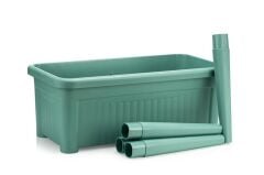 Omnipazar SO-ABS3 Fanuslu Ayaklı Bahçe Yetiştirme Saksı 60 lt Yeşil 3 Adet