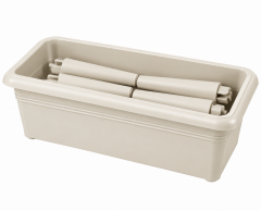 Omnipazar SO-VBA01 Villa Ayaklı Bahçe Saksı Takımı 33 Litre No 1 Kirli Beyaz (113)