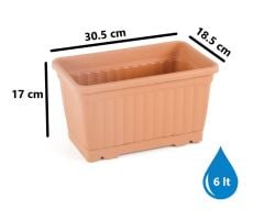 Omnipazar SO-KMB Kemer Balkon Saksı 3'lü Set