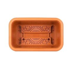 Omnipazar SO-HB01A Askılı Hasır Desen Balkon Saksı 6.5 Litre No 1 Kiremit (108)