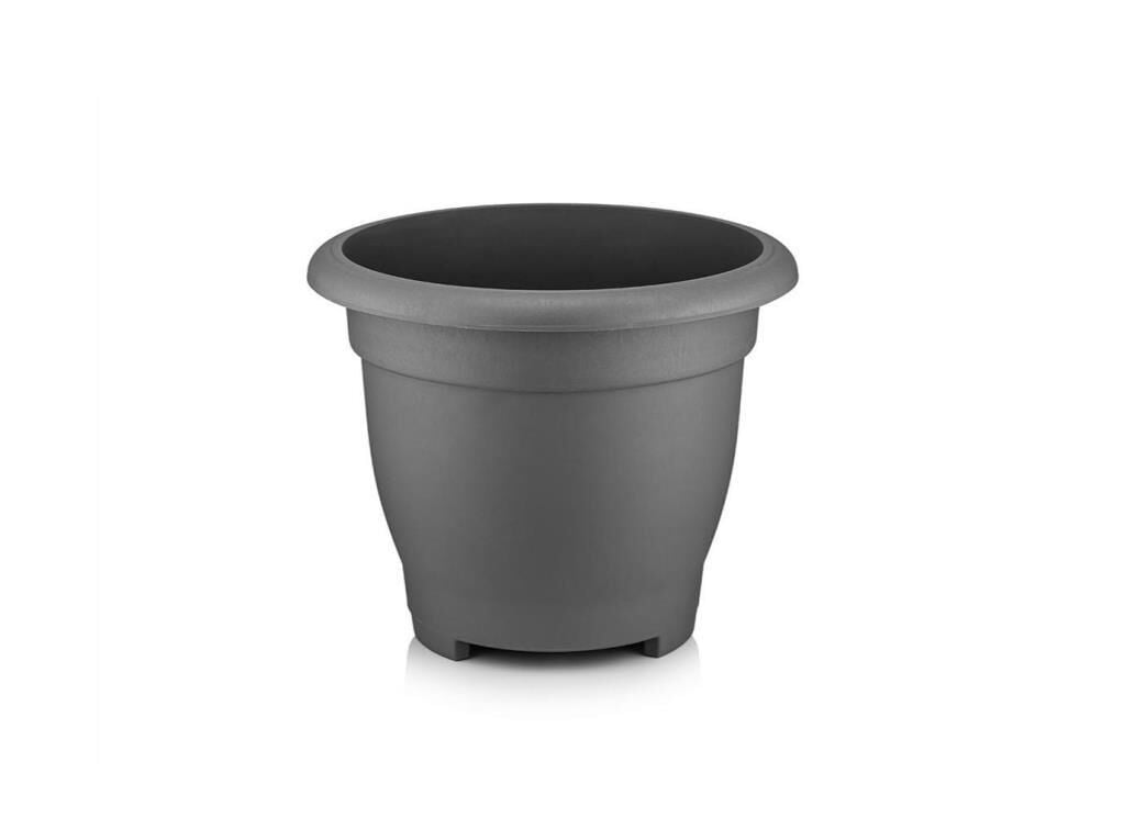 Omnipazar SO-VHS6 Dekoratif Vaha Saksı İç ve Dış Mekan 21 Litre No 6 Antrasit (116)