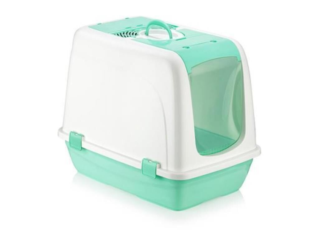 Omnipazar SY-5092 Büyük Kapaklı Evcil Hayvan Kedi Tuvaleti YEŞİL