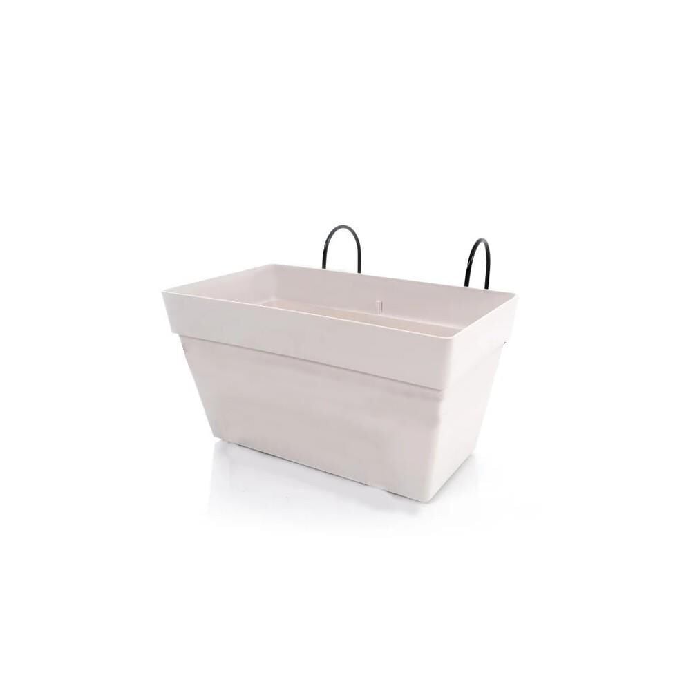 Omnipazar SO-YB01A Dekoratif Askılı Yalı Balkon Saksı 6.5 Litre No 1 Kirli Beyaz (113)