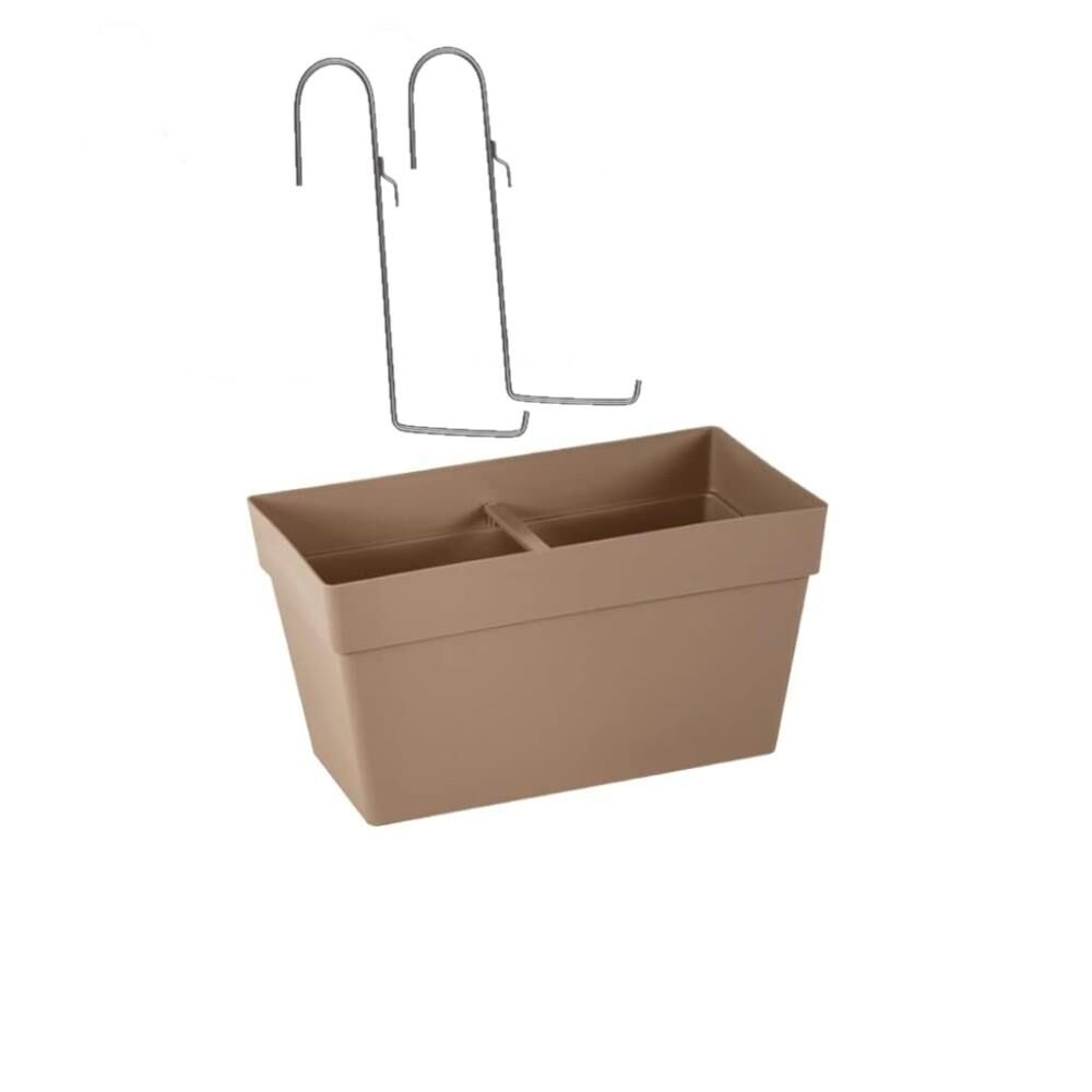 Omnipazar SO-YB01A Dekoratif Askılı Yalı Balkon Saksı 6.5 Litre No 1 Mocha