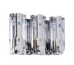 Omnipazar Xinda ZYQ138ST Sıvı Sabun ve Şampuan Dispenseri 3'lü Krom 3x380 ml