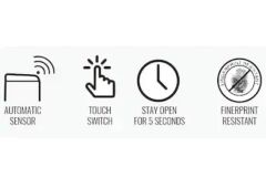 Omnipazar Xinda GSC20 Sensörlü Çöp Kovası 20 Litre Paslanmaz Çelik