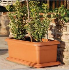 Omnipazar SO-V691 Tabaklı Villa Bahçe Saksı Takımı 39 Litre No 1 Kiremit (108)