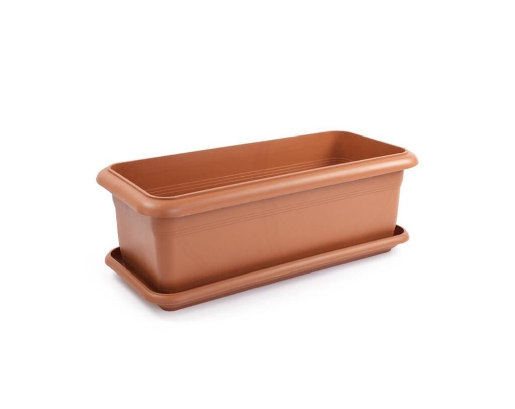 Omnipazar SO-V692 Tabaklı Villa Bahçe Saksı Takımı 62 Litre No 2 Kiremit (108)