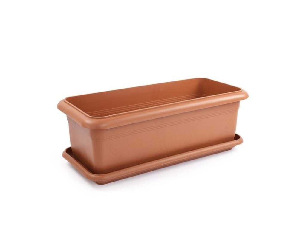 Omnipazar SO-V692 Tabaklı Villa Bahçe Saksı Takımı 62 Litre No 2 Kiremit (108)