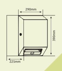 Omnipazar Xinda CZQ20K Paslanmaz Çelik Sensörlü Kağıt Havlu Dispenseri