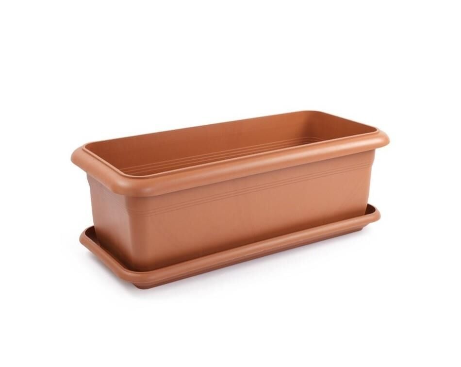 Omnipazar SO-V693 Tabaklı Villa Bahçe Saksı Takımı 95 Litre No 3 Kiremit (108)