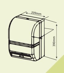 Omnipazar Xinda CZQ20 Bal Rengi Sensörlü Kağıt Havlu Dispenseri