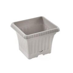 Omnipazar SO-OB00 Dekoratif Ova Balkon Saksı 2.2 Litre No 0 Kirli Beyaz (113)