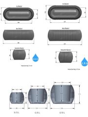 Omnipazar KRS Mercan Dekoratif Sukulent Kaktüs Plastik Saksı Takımı 5'li Set Kahverengi