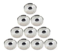 Omnisoft Skoçlu Büyük Boy Küllük Kül Tablası Kapaklı Yuvarlak Paslanmaz 10 Adet