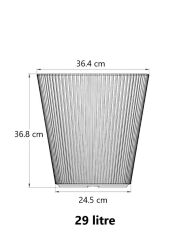 Omnipazar SO-LNS3 Dekoratif Luna Saksı 29 lt Beyaz 3 Adet