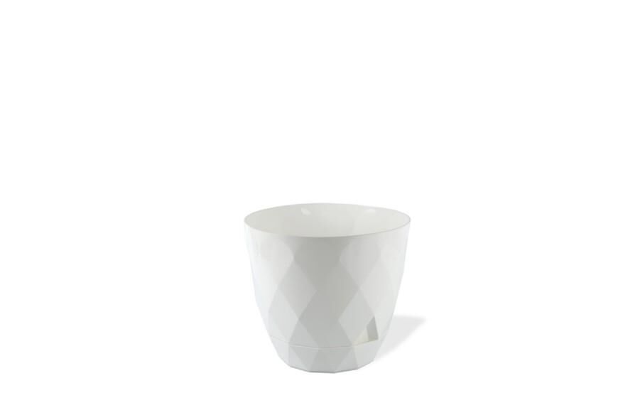 Omnipazar KRS-450 Yakamoz Tabaklı Plastik Saksı Takımı 0.3 Litre No 0 Beyaz