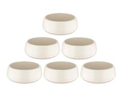 Omnipazar SO-EAS3 Elvan Arajman Sukulent Kaktüs Saksı 4.8 lt Kirli Beyaz 6 Adet