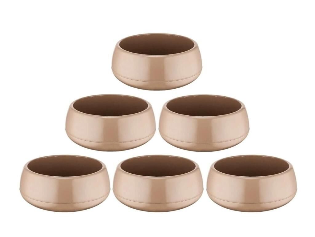 Omnipazar SO-EAS3 Elvan Arajman Sukulent Kaktüs Saksı 4.8 lt Mocha 6 Adet