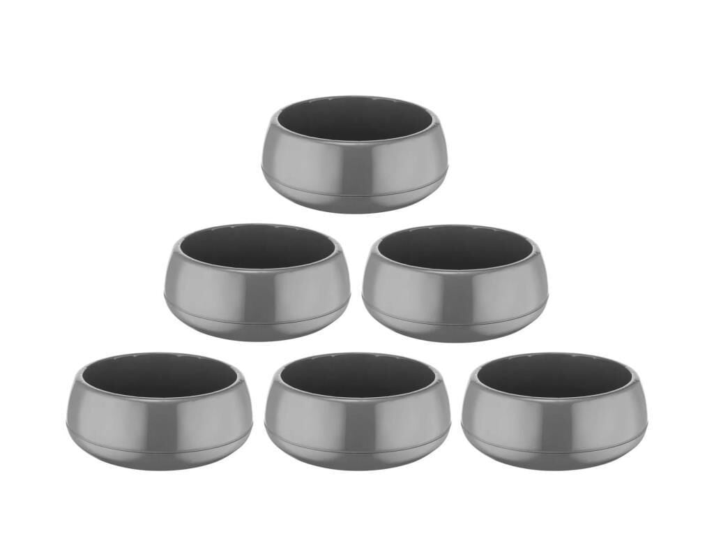 Omnipazar SO-EAS2 Elvan Arajman Sukulent Kaktüs Saksı 2 lt Antrasit 6 Adet