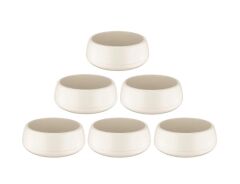 Omnipazar SO-EAS2 Elvan Arajman Sukulent Kaktüs Saksı 2 lt Kirli Beyaz 6 Adet