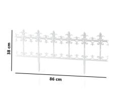 Omnipazar SY-5990 Klasik Plastik Bahçe Çiti 86x38 cm 4'lü Set