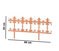 Omnipazar SY-5990 Klasik Plastik Bahçe Çiti 86x38 cm 4'lü Set