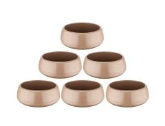 Omnipazar SO-EAS2 Elvan Arajman Sukulent Kaktüs Saksı 2 lt Mocha 6 Adet