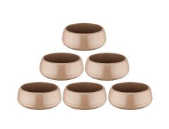 Omnipazar SO-EAS2 Elvan Arajman Sukulent Kaktüs Saksı 2 lt Mocha 6 Adet