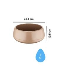 Omnipazar SO-EAS2 Elvan Arajman Sukulent Kaktüs Saksı 2 lt Mocha 6 Adet