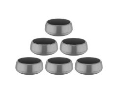 Omnipazar SO-EAS1 Elvan Arajman Sukulent Kaktüs Saksı 0.86 lt Antrasit 6 Adet