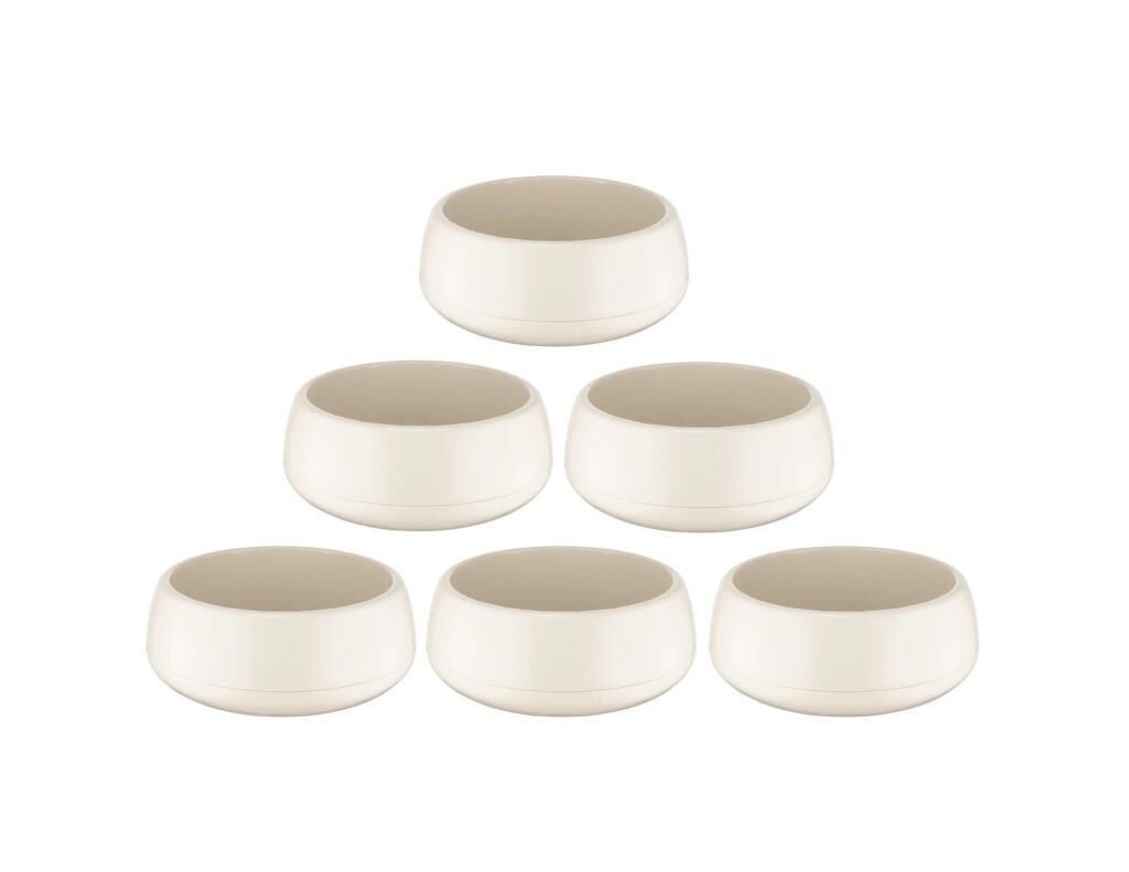 Omnipazar SO-EAS1 Elvan Arajman Sukulent Kaktüs Saksı 0.86 lt Kirli Beyaz 6 Adet